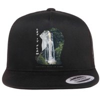 Let It Flow Waterfall Art Flat Bill Trucker Hat