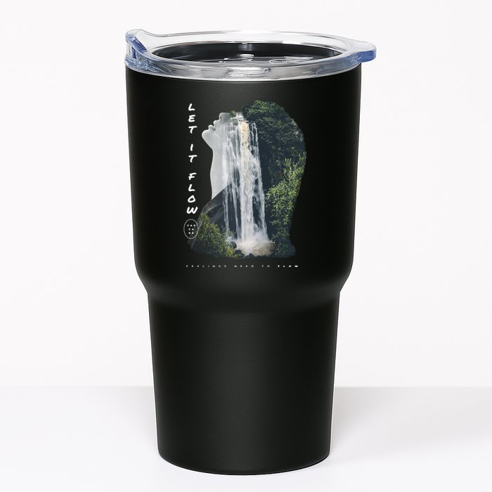 Let It Flow Waterfall Art Tumbler