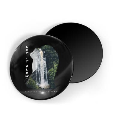 Let It Flow Waterfall Art Magnet