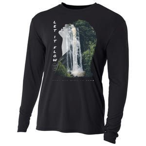 Let It Flow Waterfall Art Cooling Performance Long Sleeve Crew