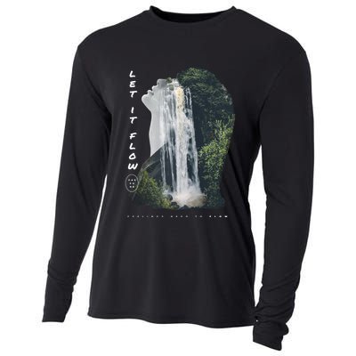 Let It Flow Waterfall Art Cooling Performance Long Sleeve Crew