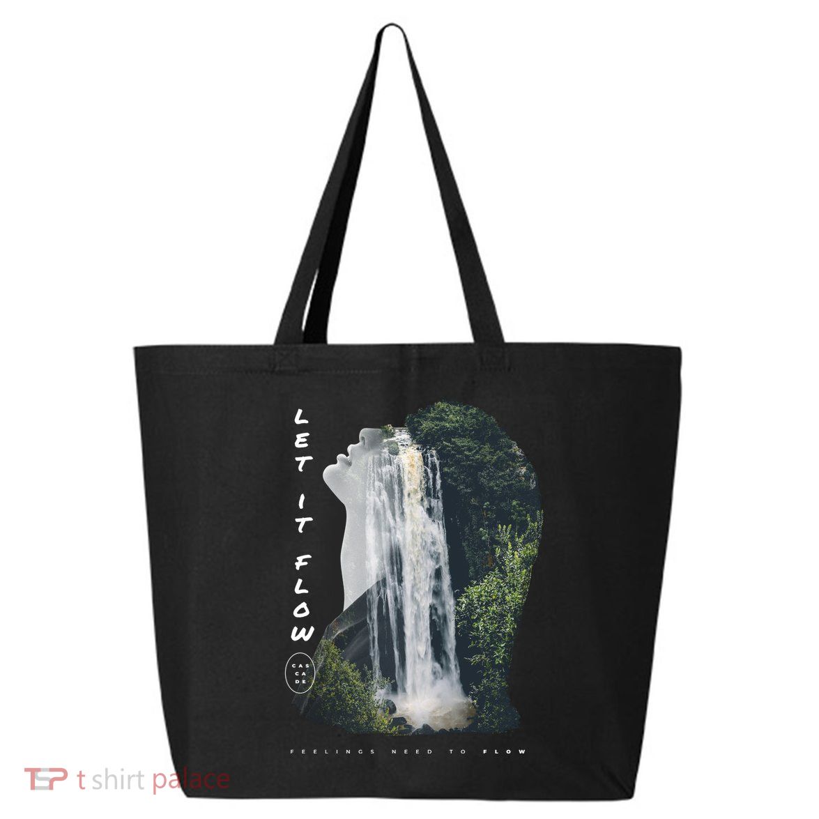 Let It Flow Waterfall Art 25L Jumbo Tote