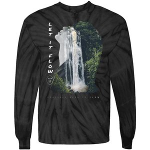 Let It Flow Waterfall Art Tie-Dye Long Sleeve Shirt