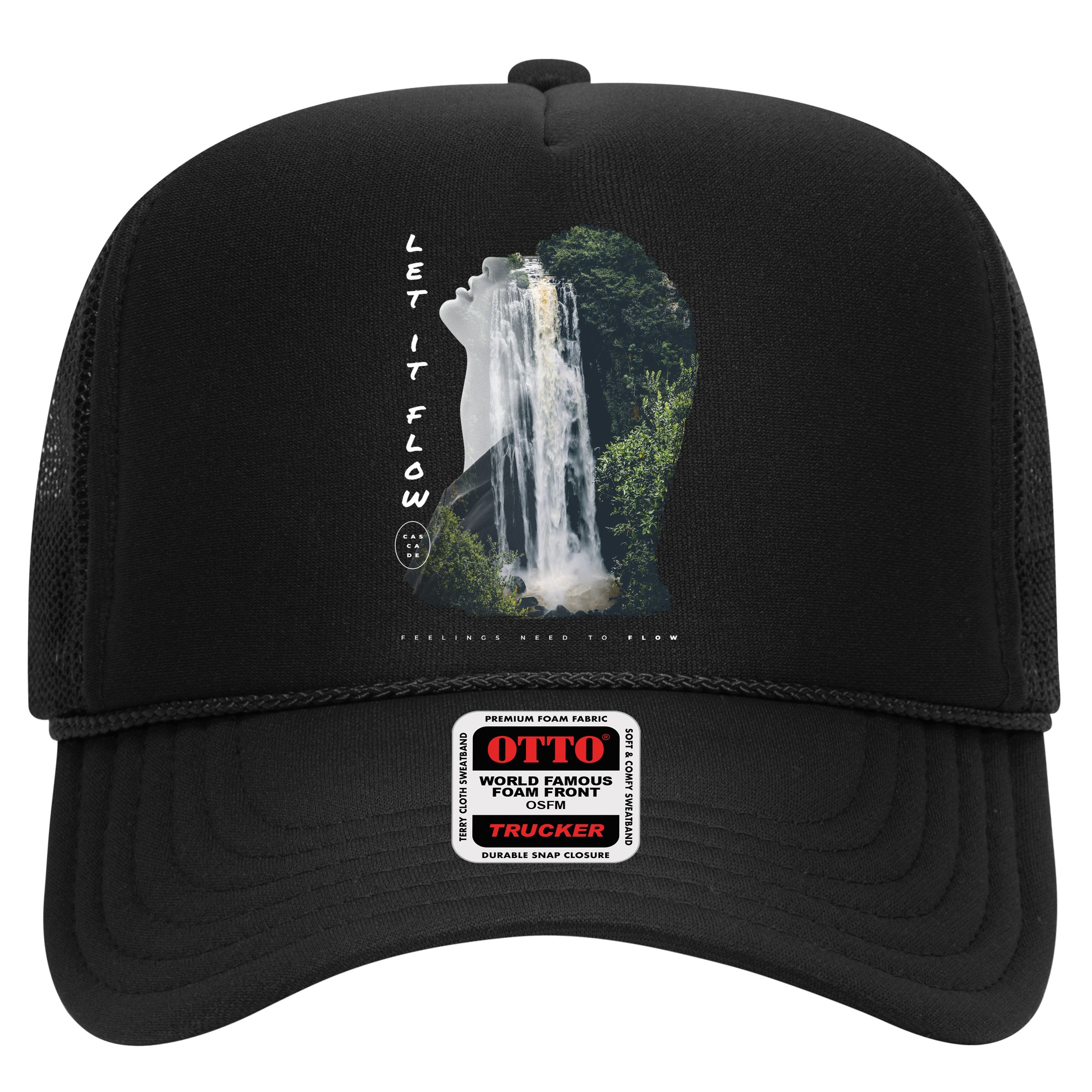 Let It Flow Waterfall Art Hat