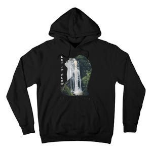 Let It Flow Waterfall Art Tall Hoodie