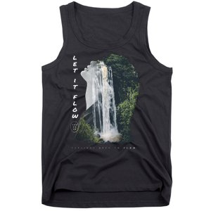 Let It Flow Waterfall Art Tank Top