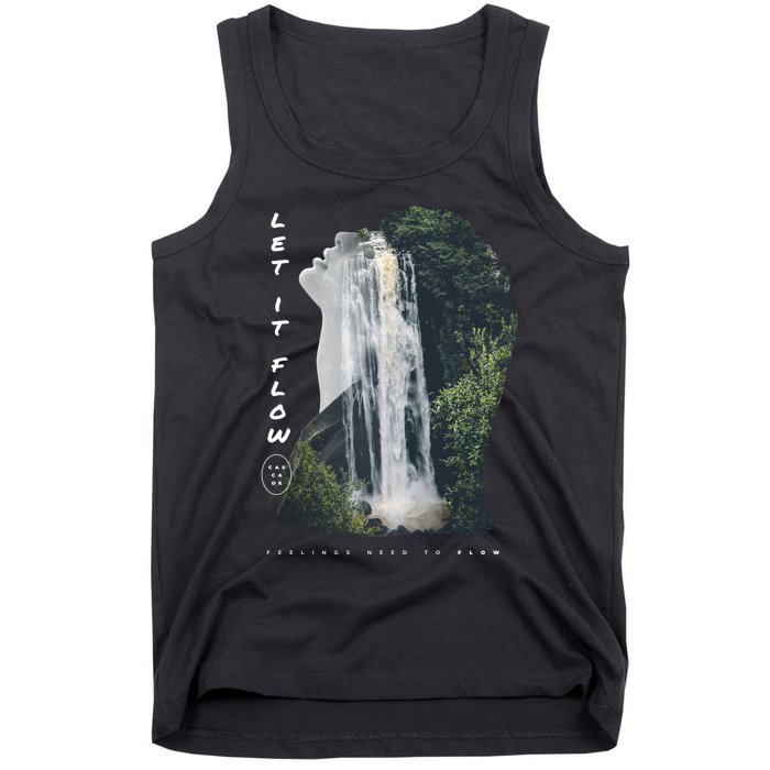 Let It Flow Waterfall Art Tank Top