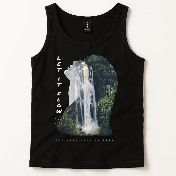 Let It Flow Waterfall Art Tank Top