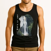 Let It Flow Waterfall Art Tank Top