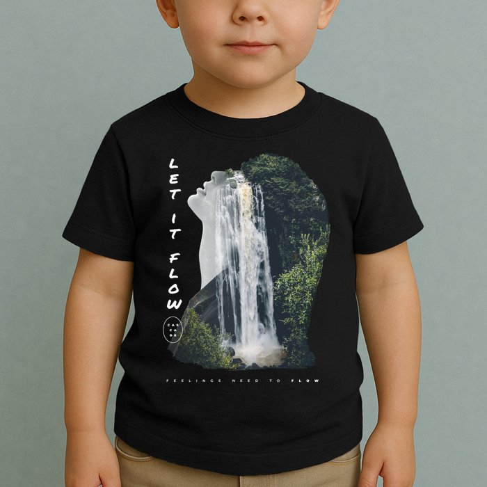 Let It Flow Waterfall Art Toddler T-Shirt
