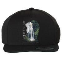 Let It Flow Waterfall Art Wool Snapback Cap