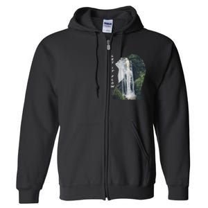 Let It Flow Waterfall Art Full Zip Hoodie