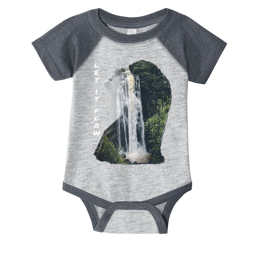 Let It Flow Waterfall Art Infant Baby Jersey Bodysuit