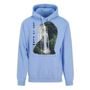 Let It Flow Waterfall Art Unisex Surf Hoodie