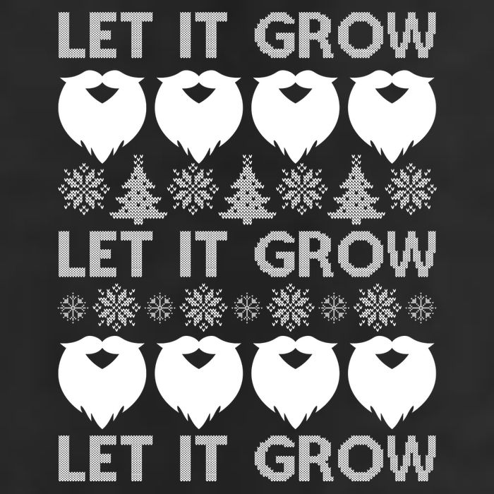 Let It Grow Santa Beard Ugly Christmas Sweater Adult Drive Performance Visor