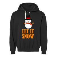 Let It Snow Garment-Dyed Fleece Hoodie