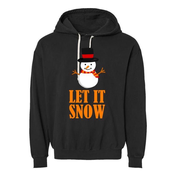 Let It Snow Garment-Dyed Fleece Hoodie