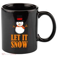 Let It Snow 11oz C Handle Ceramic Mug