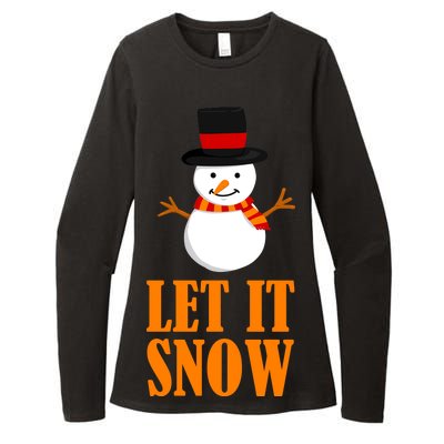 Let It Snow Womens CVC Long Sleeve Shirt