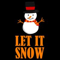 Let It Snow Cropped Pullover Crew