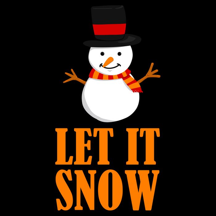 Let It Snow Cropped Pullover Crew