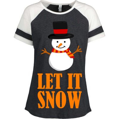 Let It Snow Enza Ladies Jersey Colorblock Tee