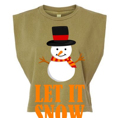 Let It Snow Garment-Dyed Women's Muscle Tee