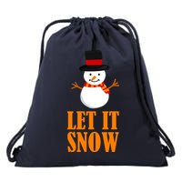 Let It Snow Drawstring Bag