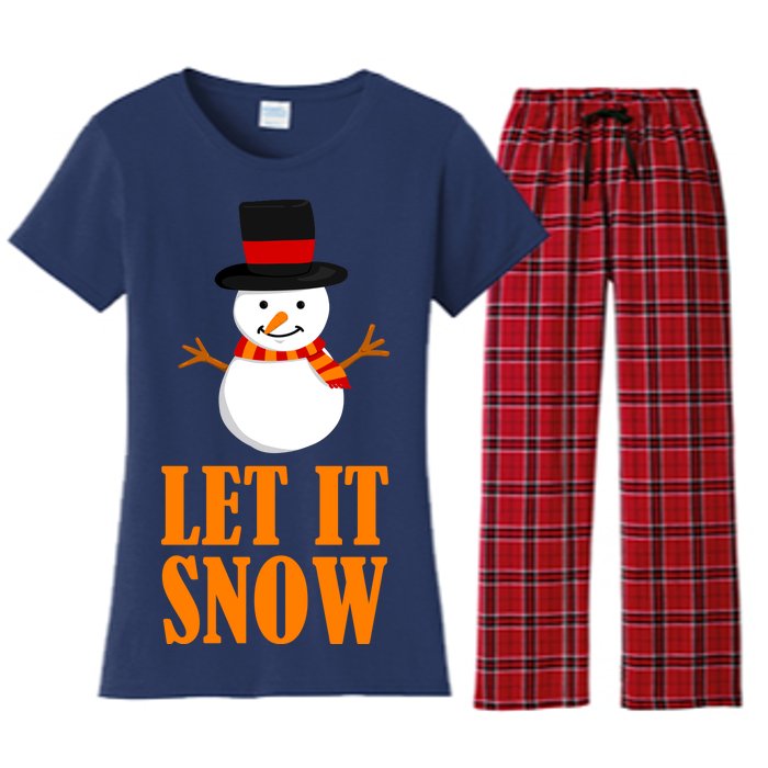 Let It Snow Women's Flannel Pajama Set