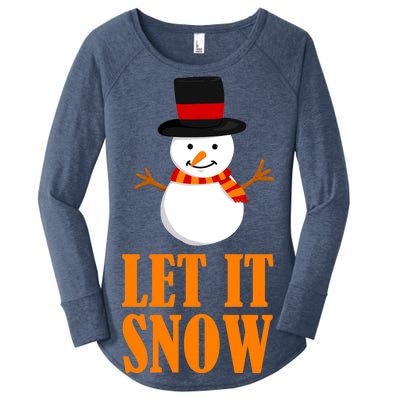 Let It Snow Women's Perfect Tri Tunic Long Sleeve Shirt