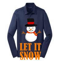 Let It Snow Silk Touch Performance Long Sleeve Polo