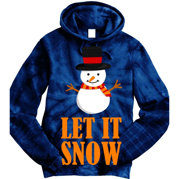 Let It Snow Tie Dye Hoodie