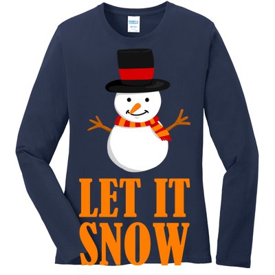 Let It Snow Ladies Long Sleeve Shirt