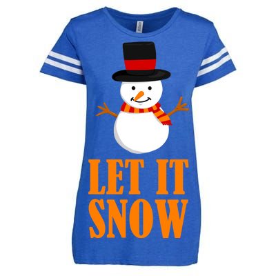 Let It Snow Enza Ladies Jersey Football T-Shirt