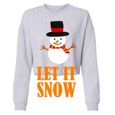 Let It Snow Cropped Pullover Crew