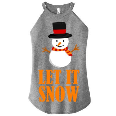 Let It Snow Women’s Perfect Tri Rocker Tank