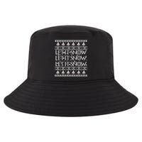 Let it Snow Let It Snow Let It Snow Ugly Christmas Cool Comfort Performance Bucket Hat