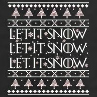 Let it Snow Let It Snow Let It Snow Ugly Christmas Garment-Dyed Fleece Hoodie