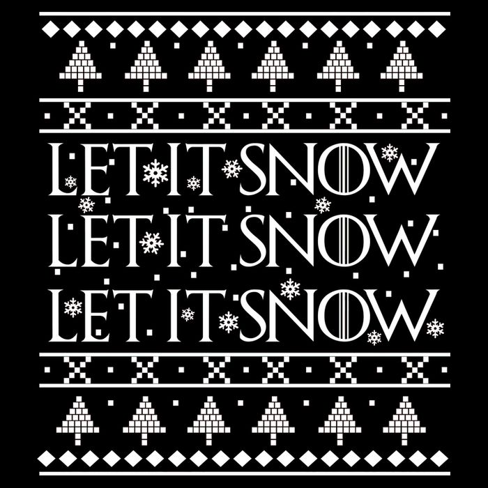 Let it Snow Let It Snow Let It Snow Ugly Christmas Ladies Essential Flowy Tank