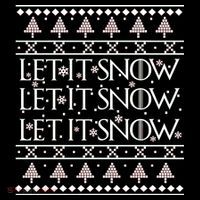 Let it Snow Let It Snow Let It Snow Ugly Christmas Youth Performance Sprint T-Shirt