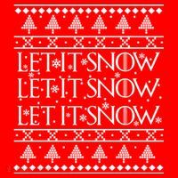 Let it Snow Let It Snow Let It Snow Ugly Christmas Flatbill Hat