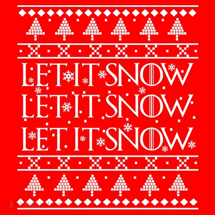 Let it Snow Let It Snow Let It Snow Ugly Christmas Magnet