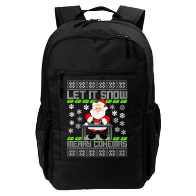Let It Snow Merry Cokemas Santa Claus Ugly Christmas Backpack