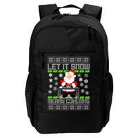 Let It Snow Merry Cokemas Santa Claus Ugly Christmas Backpack