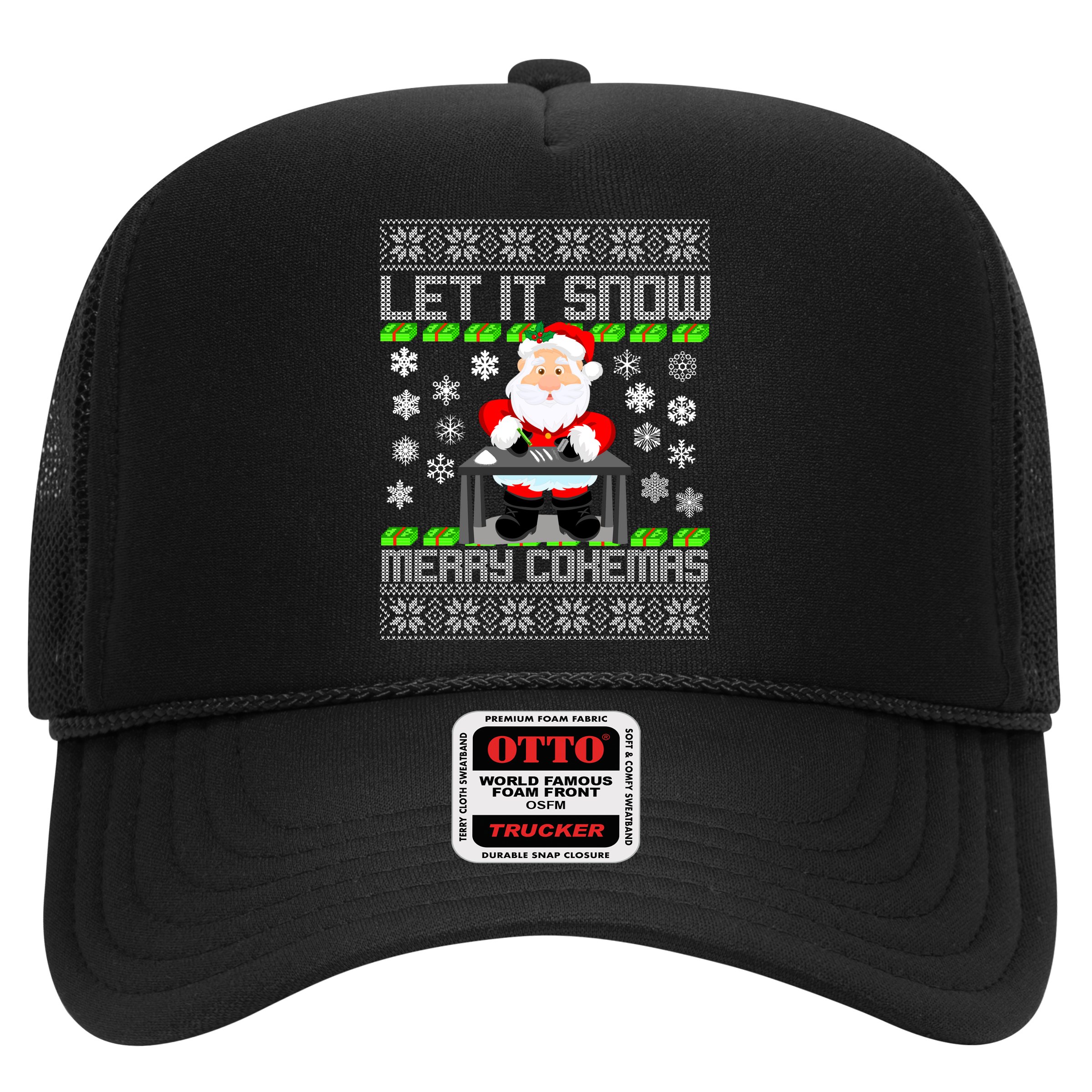 Let It Snow Merry Cokemas Santa Claus Ugly Christmas Hat