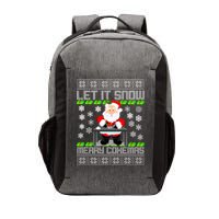 Let It Snow Merry Cokemas Santa Claus Ugly Christmas Vector Backpack