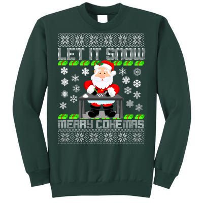 Let It Snow Merry Cokemas Santa Claus Ugly Christmas Sweatshirt