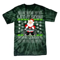 Let It Snow Merry Cokemas Santa Claus Ugly Christmas Tie-Dye T-Shirt