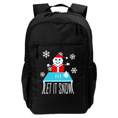 Let it Snow Snow Man Santa Ugly Christmas Backpack
