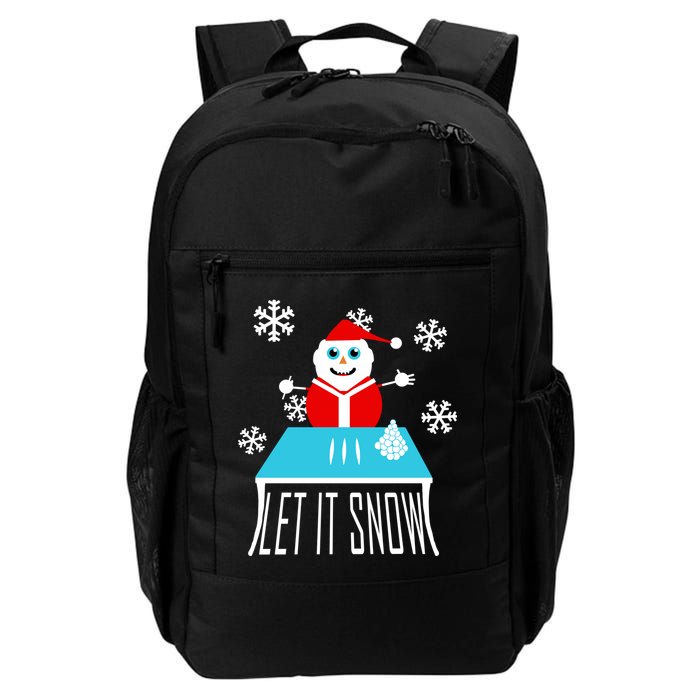 Let it Snow Snow Man Santa Ugly Christmas Backpack